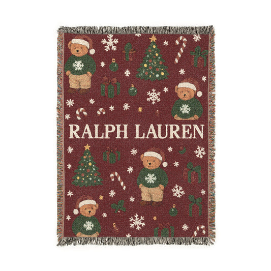 Ralph Lauren Holiday Woven Throw Blanket